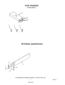 09 - Backsplash , Wire Harness parts for Roper Range N9157X0 from AppliancePartsPros.com