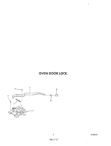05 - Oven Door Lock parts for Roper Oven B9308W3 from AppliancePartsPros.com