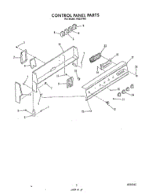 03 - Control Panel parts for Roper Range F9257W0 from AppliancePartsPros.com
