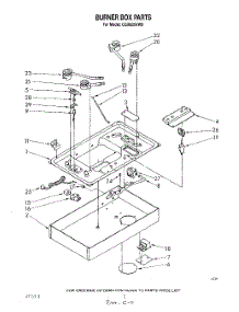 02 - Section parts for Roper Cooktop CGX635VW0 from AppliancePartsPros.com