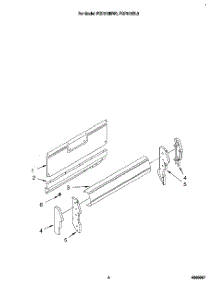 03 - Backguard parts for Roper Range FGP310BW0 from AppliancePartsPros.com