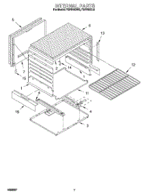 05 - Internal parts for Roper Range FGP310BW0 from AppliancePartsPros.com