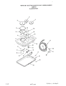 02 - Elec Counter Unit parts for Roper Cooktop C3457X1 from AppliancePartsPros.com