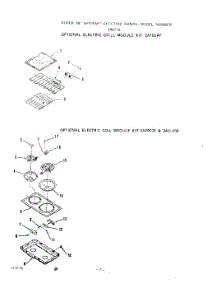 06 - Electric Grill Module Kit parts for Roper Range 2492L1A from AppliancePartsPros.com