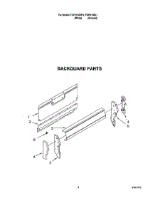 03 - Backguard parts for Roper Range FGP315BW1 from AppliancePartsPros.com