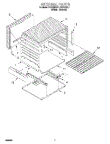 05 - Internal parts for Roper Range FGP315BW1 from AppliancePartsPros.com