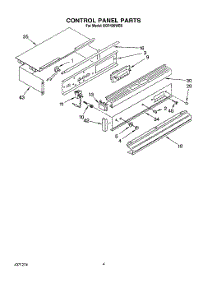 03 - Control Panel parts for Roper Oven BGP430WB0 from AppliancePartsPros.com