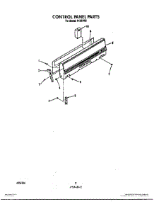 02 - Control Panel parts for Roper Range F4357W2 from AppliancePartsPros.com