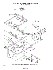 06 - Cooktop And Manifold, Lit / Optional parts for Roper Range FGP315VW1 from AppliancePartsPros.com