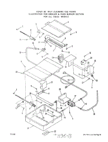 07 - Broiler And Oven Burner parts for Roper Range 1355W3A from AppliancePartsPros.com
