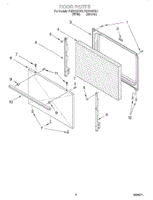 06 - Door, Lit / Optional parts for Roper Range FGP315EN0 from AppliancePartsPros.com