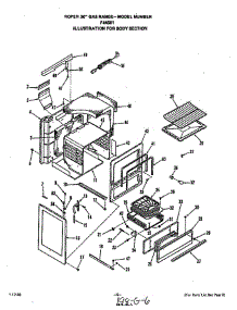 Body parts for Roper Range F4458W1 from AppliancePartsPros.com