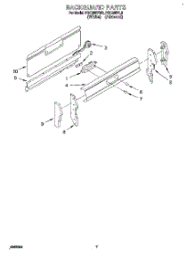 05 - Backguard parts for Roper Range FGC355VW3 from AppliancePartsPros.com