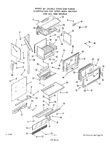 08 - Upper Body parts for Roper Range 1835W0A from AppliancePartsPros.com