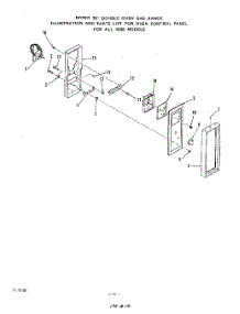 09 - Oven Control Panel parts for Roper Range 1835W0A from AppliancePartsPros.com