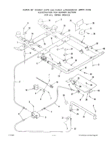 04 - Lower Body parts for Roper Range 1893W0A from AppliancePartsPros.com
