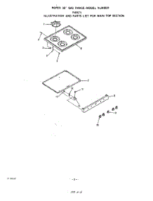 03 - Main Top parts for Roper Range F4057W1 from AppliancePartsPros.com