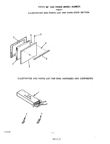 06 - Oven Door , Wire Harness And Components parts for Roper Range F4057W1 from AppliancePartsPros.com