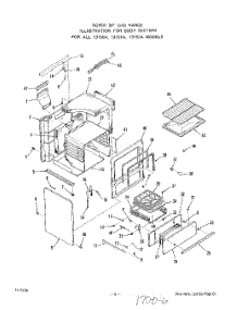 05 - Body parts for Roper Range 1315W1A from AppliancePartsPros.com