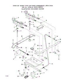 03 - Burner parts for Roper Range 1872W1A from AppliancePartsPros.com