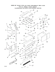 06 - Upper Oven Pedestal parts for Roper Range 1872W1A from AppliancePartsPros.com