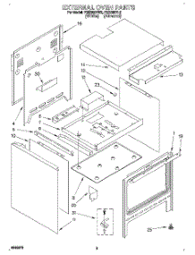 02 - External Oven parts for Roper Range FGS395VW2 from AppliancePartsPros.com