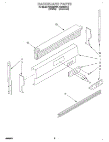 06 - Backguard parts for Roper Range FGS395VW2 from AppliancePartsPros.com