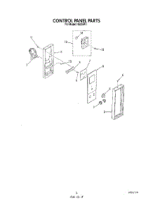 03 - Control Panel parts for Roper Range H6358W1 from AppliancePartsPros.com