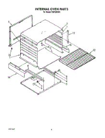 06 - Internal Oven parts for Roper Range FGP320VW1 from AppliancePartsPros.com