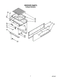07 - Broiler parts for Roper Range FGP320VW1 from AppliancePartsPros.com