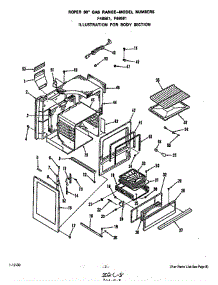 Body parts for Roper Range F6858W1 from AppliancePartsPros.com