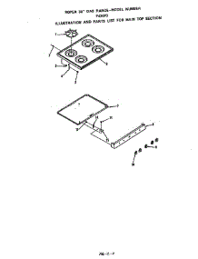 Main Top parts for Roper Range F4307W0 from AppliancePartsPros.com