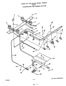 Burner parts for Roper Range F4307W0 from AppliancePartsPros.com