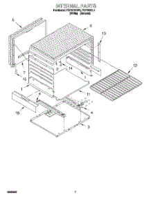 05 - Internal parts for Roper Range FGP310BL1 from AppliancePartsPros.com