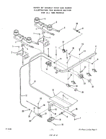 04 - Burner parts for Roper Range 1835W1A from AppliancePartsPros.com