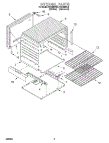 03 - Internal parts for Roper Range FGC355VL3 from AppliancePartsPros.com
