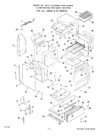 06 - Body parts for Roper Range 1353W4A from AppliancePartsPros.com