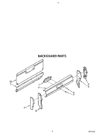 05 - Backguard parts for Roper Range FGP345VW1 from AppliancePartsPros.com