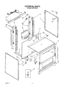 05 - External Parts, Lit / Optional parts for Roper Range SGP335XX2 from AppliancePartsPros.com