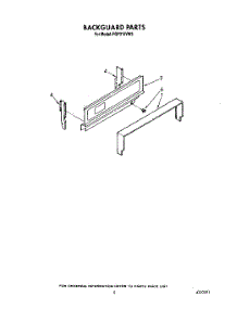 04 - Backguard parts for Roper Range FGP315VW3 from AppliancePartsPros.com