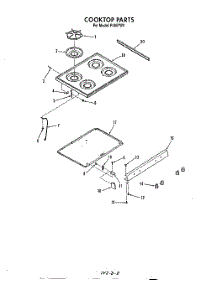03 - Cooktop parts for Roper Range F4857W0 from AppliancePartsPros.com