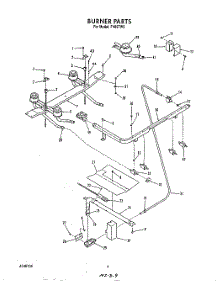 04 - Burner parts for Roper Range F4857W0 from AppliancePartsPros.com