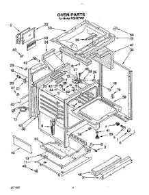 06 - Oven parts for Roper Range FGS387YW1 from AppliancePartsPros.com