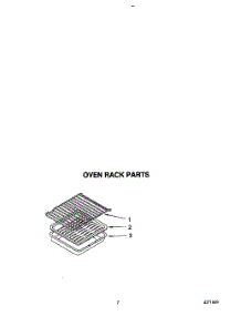 07 - Oven Rack, Lit / Optional parts for Roper Range FGS387YW1 from AppliancePartsPros.com