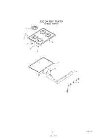 03 - Cooktop parts for Roper Range F4007W1 from AppliancePartsPros.com