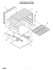 05 - Internal parts for Roper Range FGP315BL0 from AppliancePartsPros.com