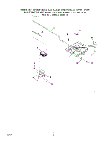 03 - Power Lock parts for Roper Range 1895W0A from AppliancePartsPros.com