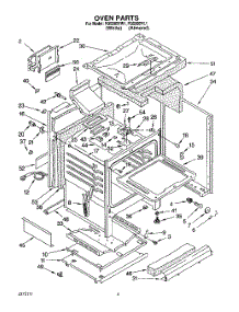 05 - Oven parts for Roper Range FGS385YW1 from AppliancePartsPros.com