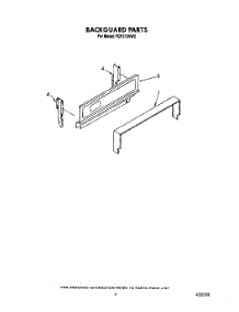 04 - Backguard parts for Roper Range FGP310VW2 from AppliancePartsPros.com