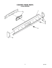 04 - Control Panel parts for Roper Range SGP335XW1 from AppliancePartsPros.com